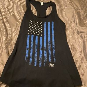 Shield Republic, Men’s Tank Top, Blue Flag, size M